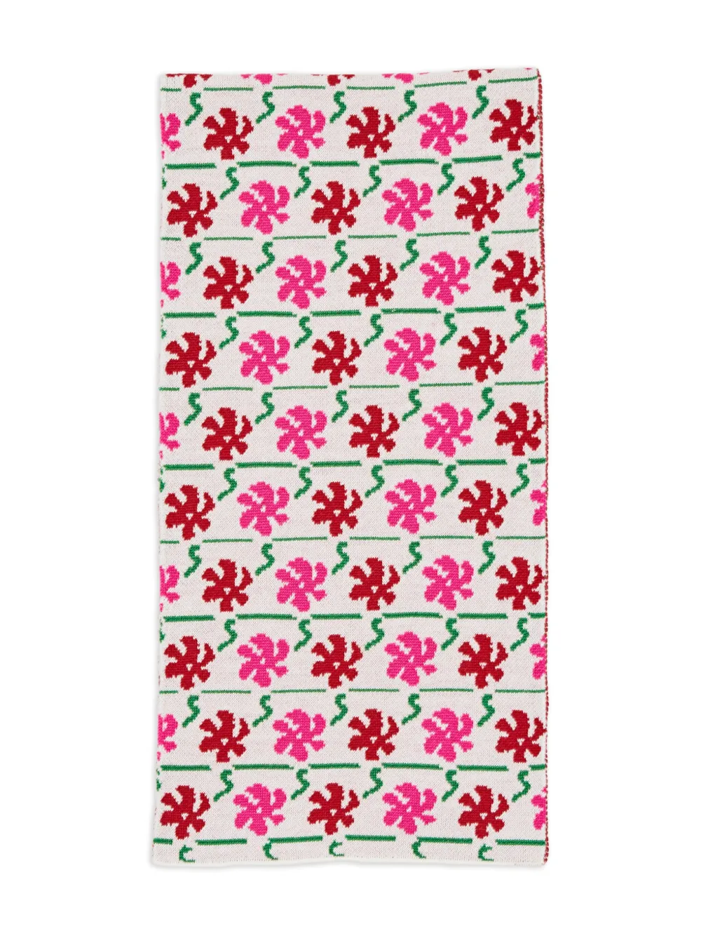 CHATEAU ORLANDO jacquard flower scarf | Neutrals | Image 1