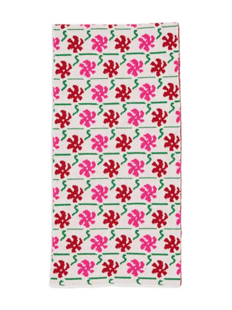 CHATEAU ORLANDO jacquard flower scarf