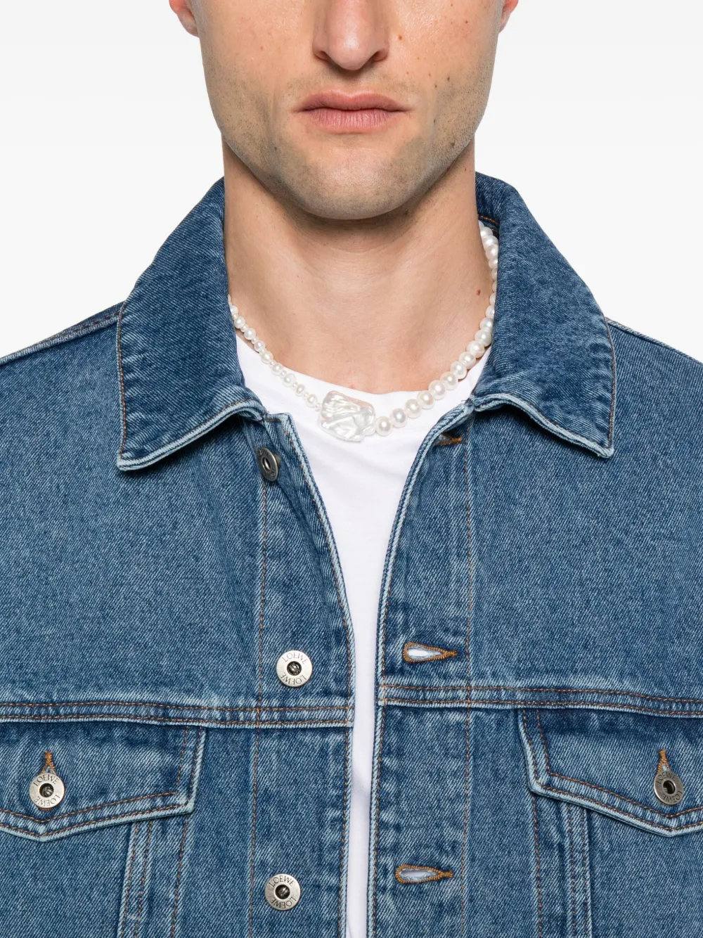 LOEWE Denim jack Blauw
