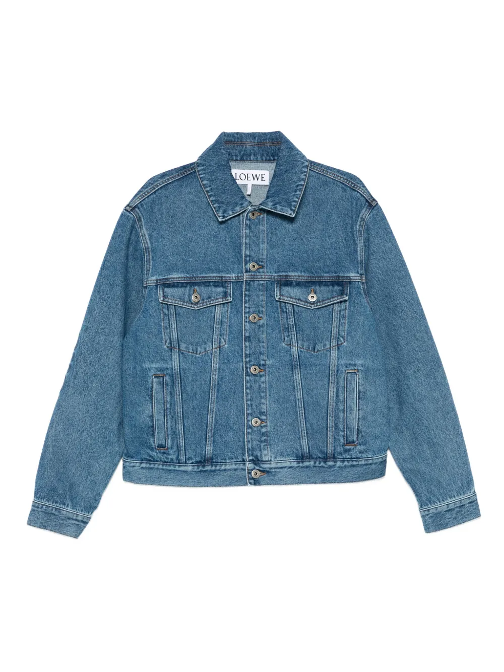 LOEWE Anagram denim jacket - ブルー LOEWE Anagram denim jacket - ブルー