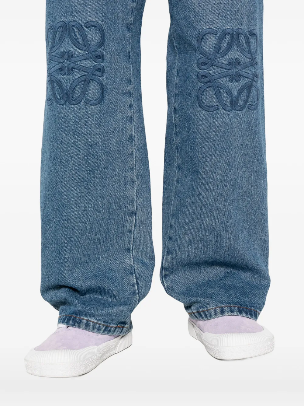 LOEWE Jeans met borduurwerk Blauw