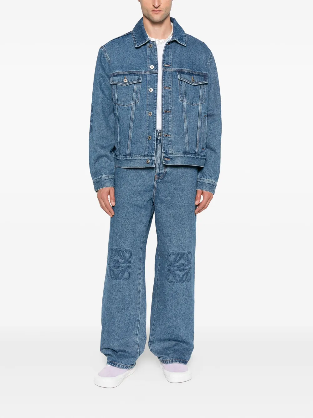 LOEWE Anagram-embroidered jeans | Regular & Straight-Leg Jeans | Image 2