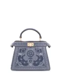FENDI Peekaboo ISeeU denim shoulder bag - Blue