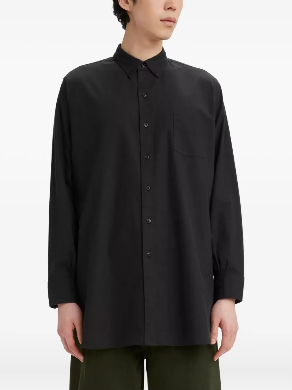 Levi's patch-pocket shirt Zwart