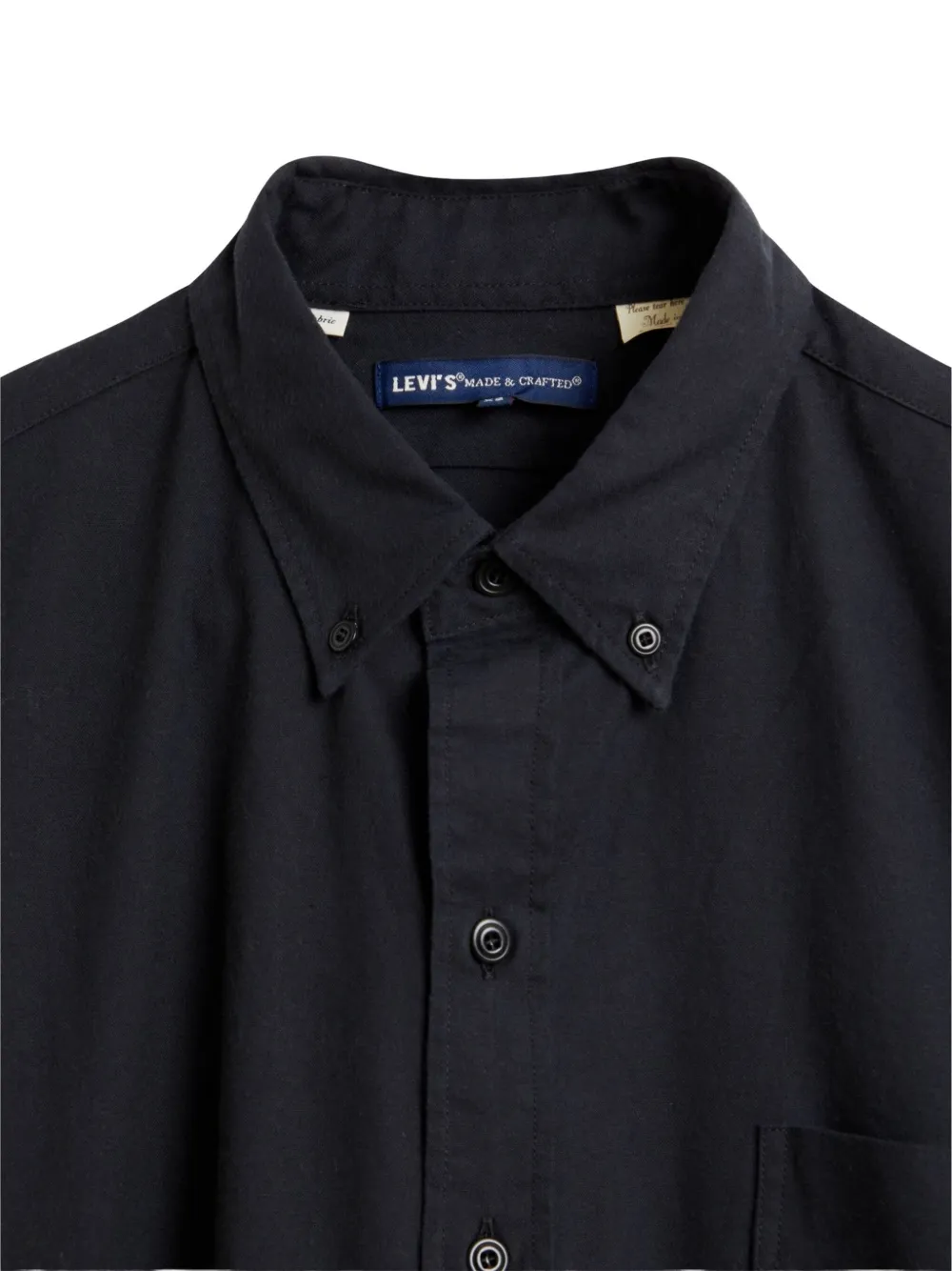 Levi's patch-pocket shirt Zwart