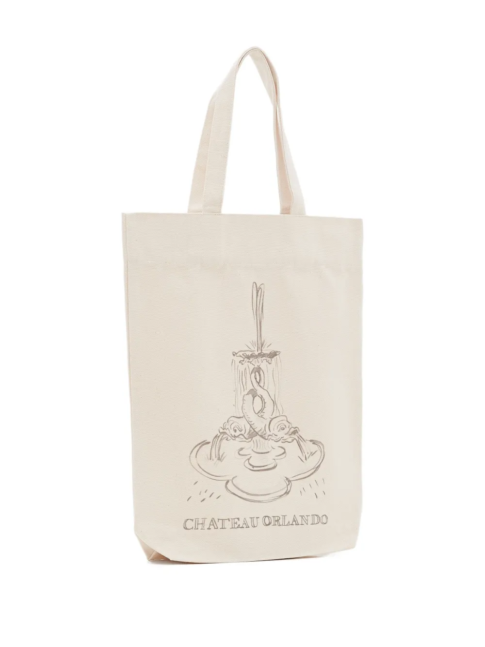 Chateau Orlando Fountain Shoulder Bag In White