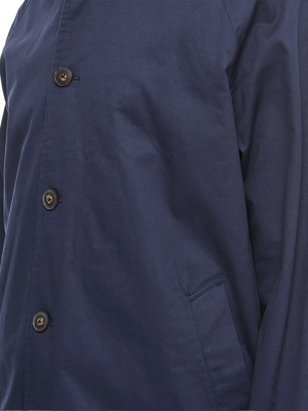 Les Deux button-front longline coat Blauw
