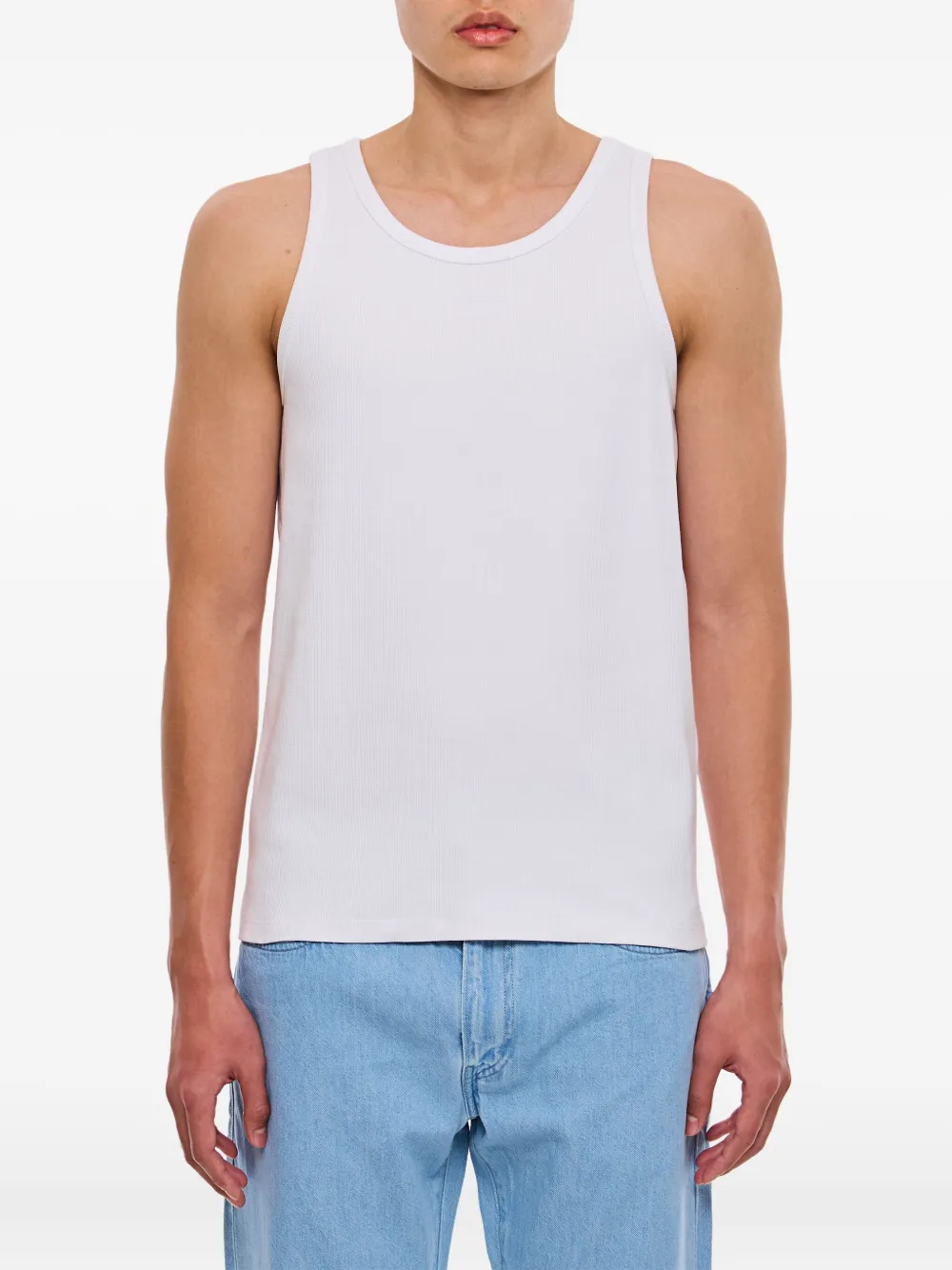 Closed ribbed stretch-cotton tank top - ホワイト Closed ribbed stretch-cotton tank top - ホワイト