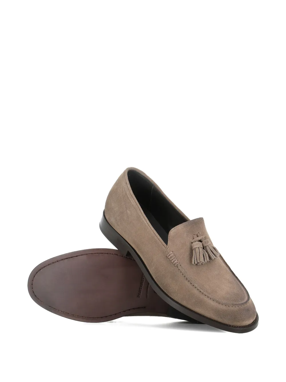 Pantanetti tasselled suede loafers Brown