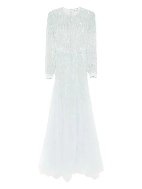 Elisabetta Franchi sequin-embellished georgette maxi dress
