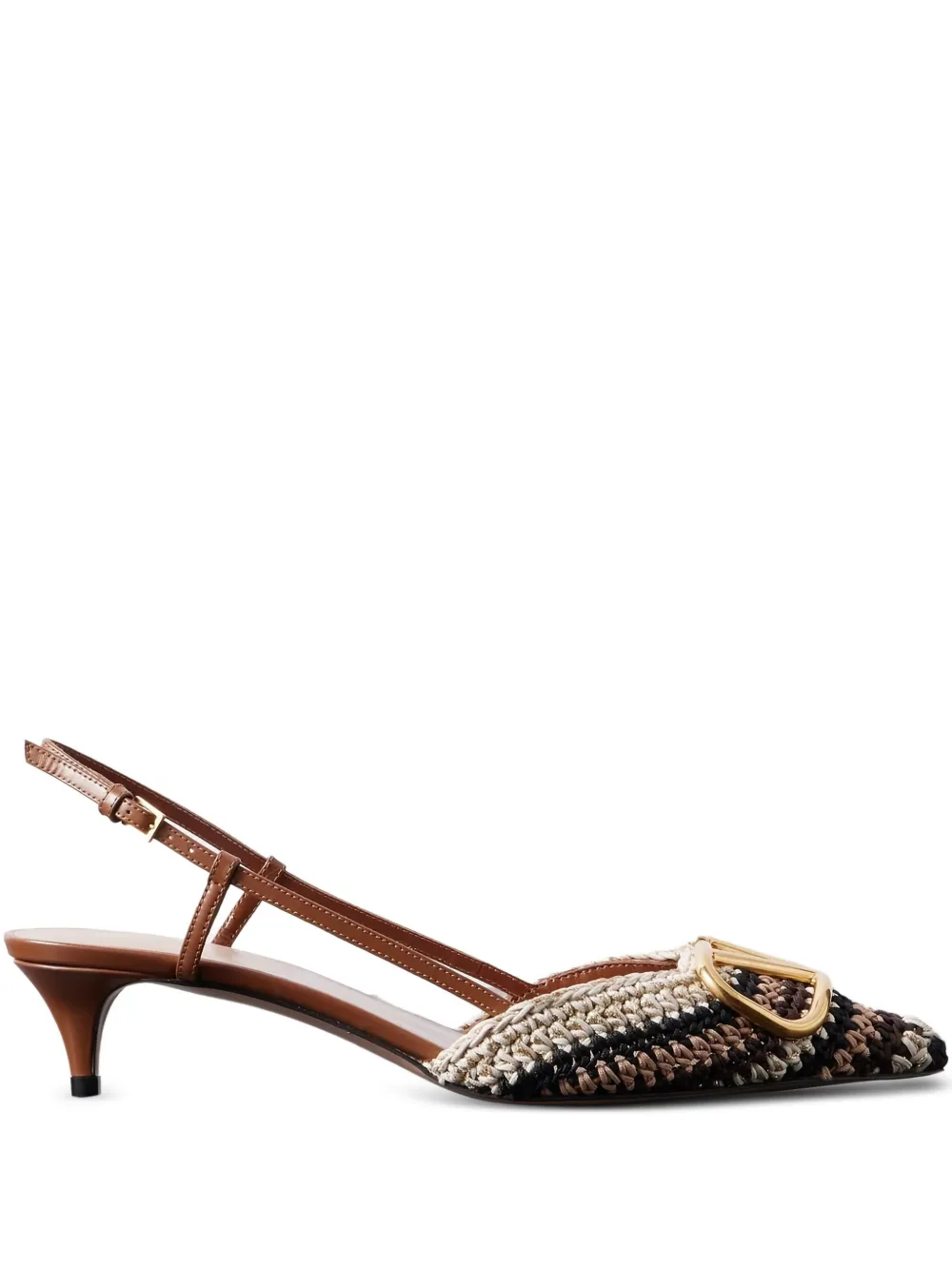 Valentino Garavani Slingback pumps met VLogo Bruin