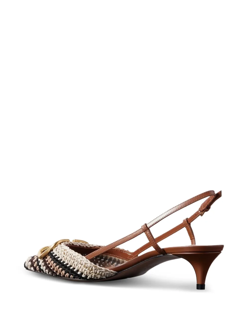 Valentino Garavani Slingback pumps met VLogo Bruin