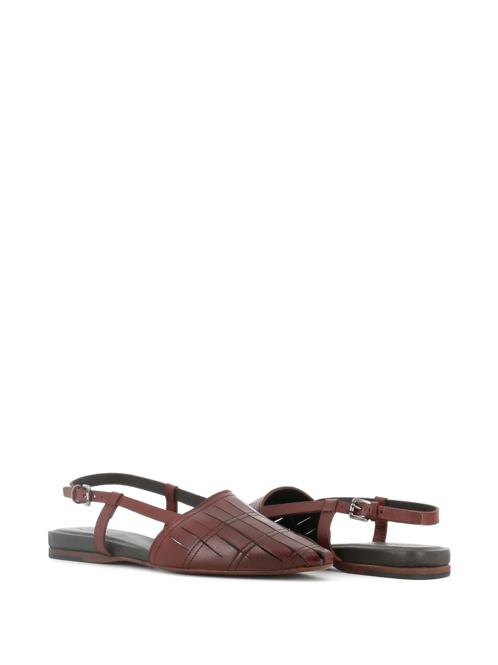 Pantanetti leather slingback flats | Image 2