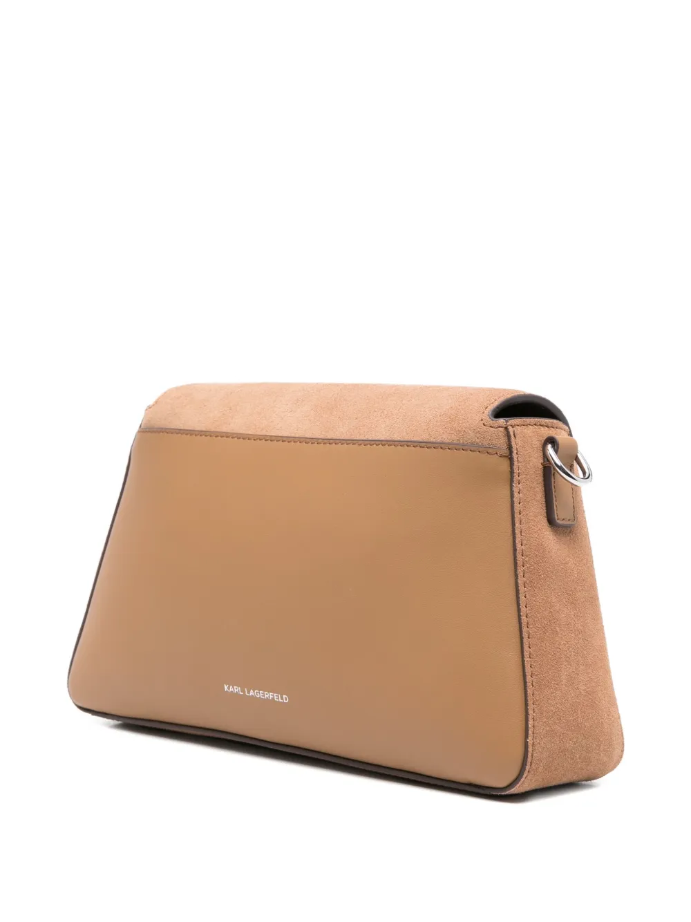 Karl Lagerfeld Ikon suède crossbodytas Bruin
