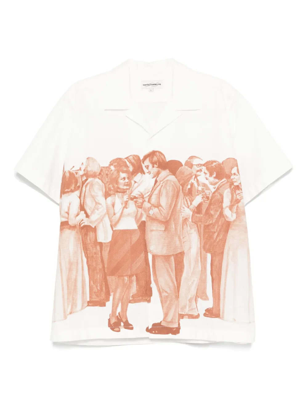 CARNE BOLLENTE graphic-print short-sleeve shirt | White | Image 1
