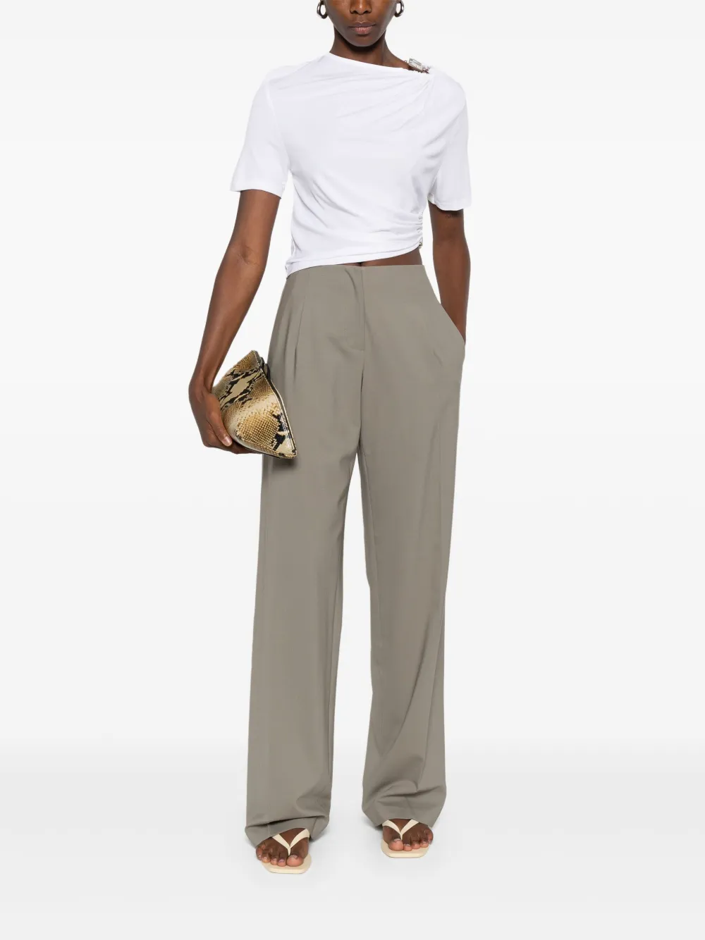 Christopher Esber pleated-front trousers | Straight Trousers | Image 2