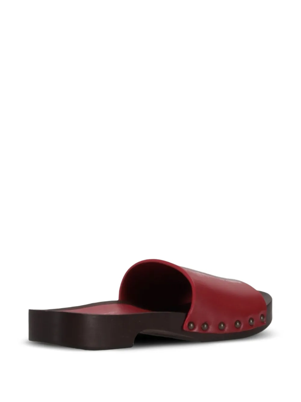 LA ROSE leather sandals Red