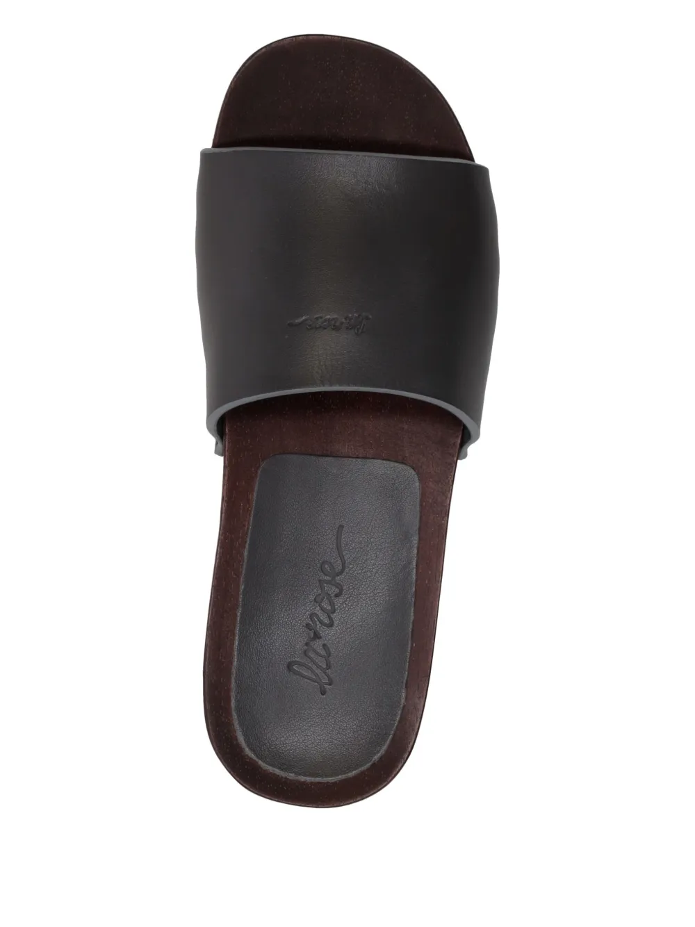 LA ROSE leather sandals Grey