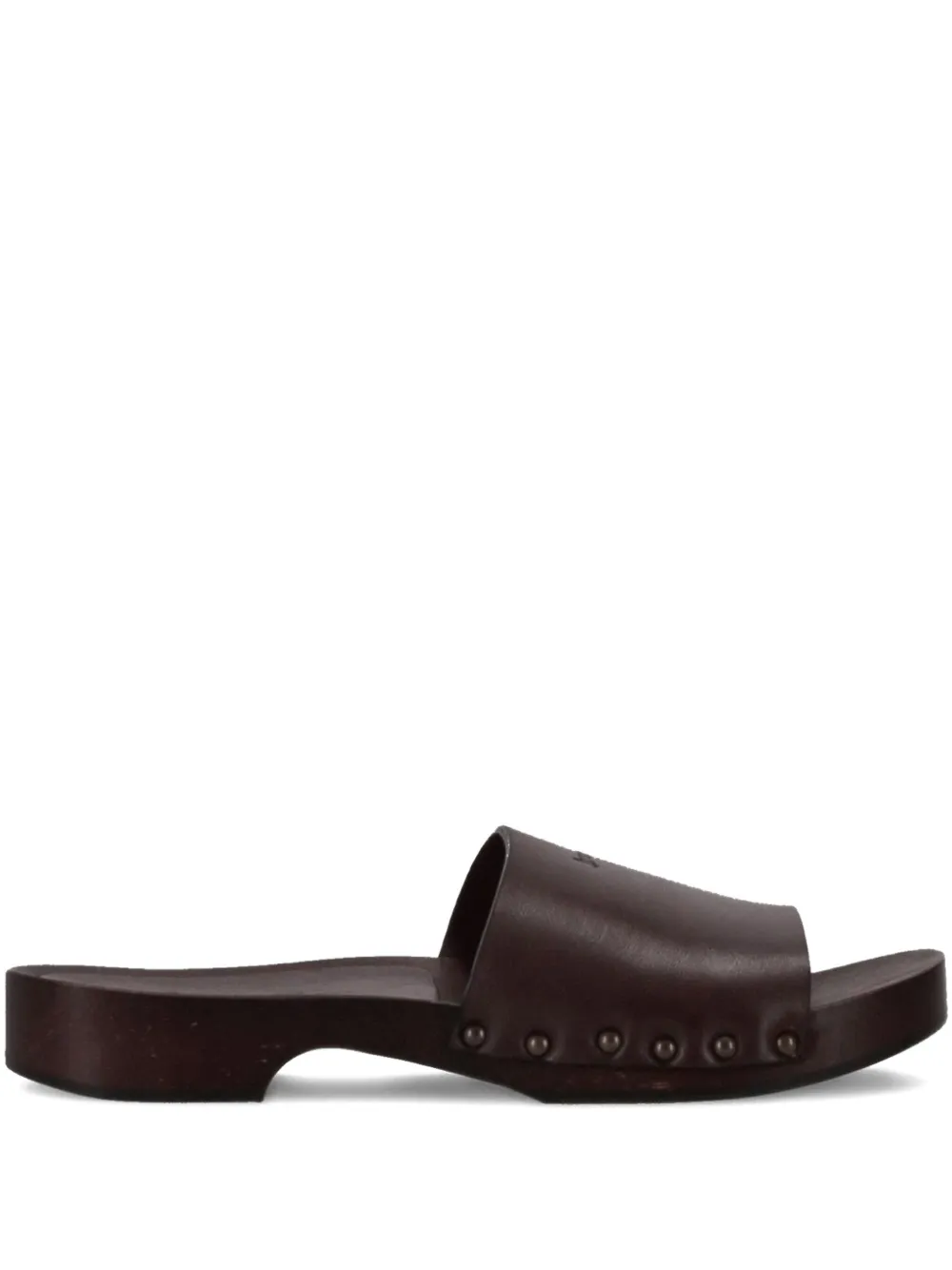 LA ROSE leather sandals Brown