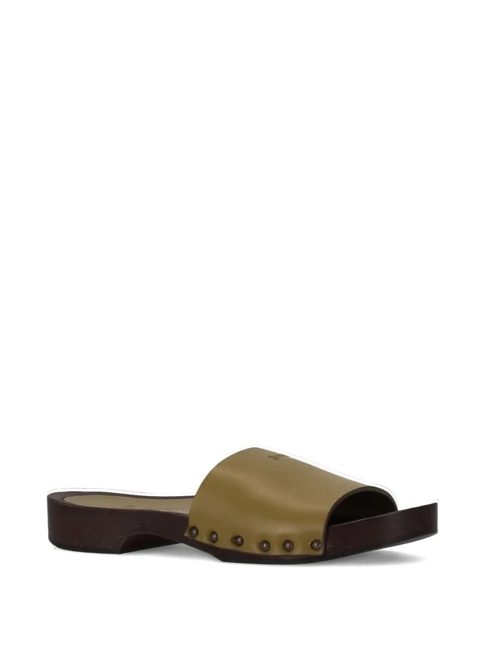 LA ROSE leather sandals Green