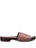 LA ROSE leather sandals - Pink
