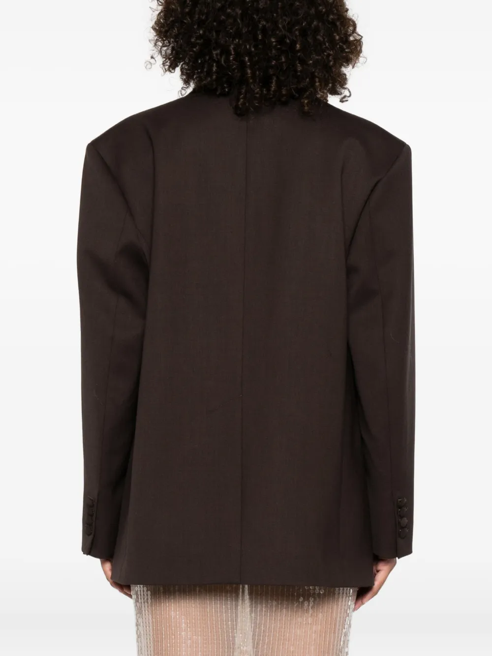 P.A.R.O.S.H. wide-lapel blazer Bruin