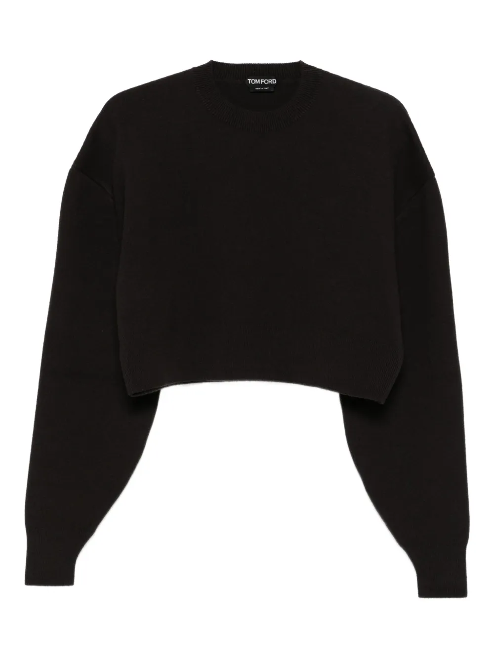 TOM FORD round-neck cropped sweatshirt | Brown | Image 1