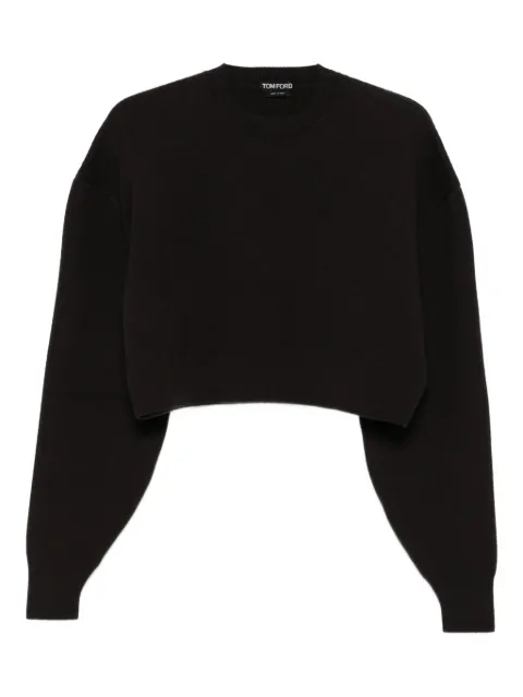 TOM FORD round-neck cropped sweatshirt