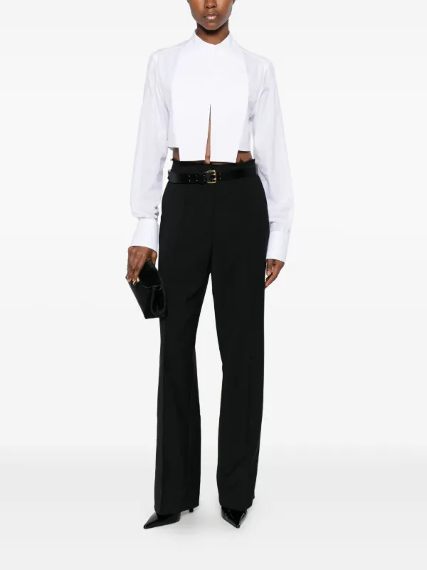 TOM FORD ビブ クロップドシャツ | ホワイト | FARFETCH JP