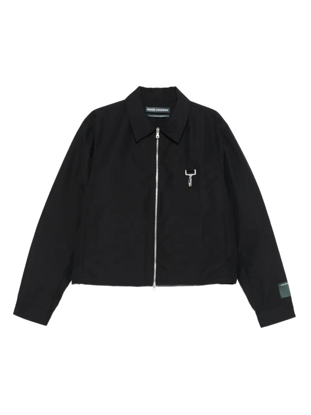 Reese Cooper zip-up shirt jacket | أسود | Image 1