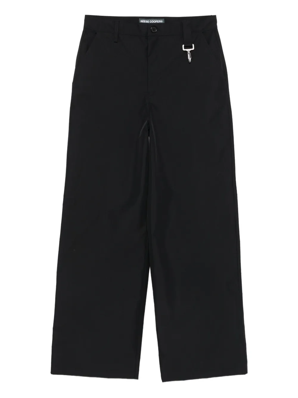 Reese Cooper clasp-detail straight-leg trousers | Black | Image 1