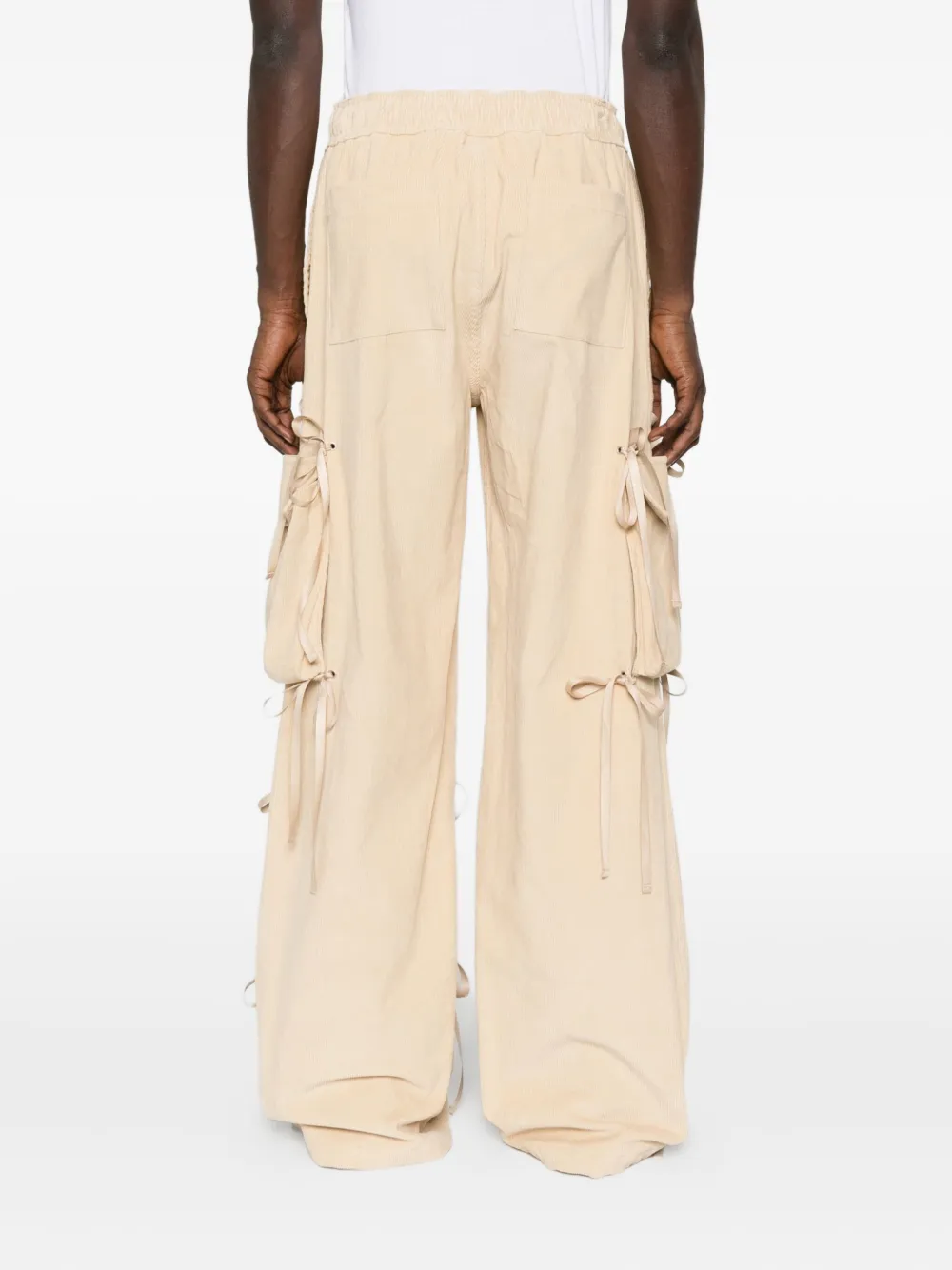 Reese Cooper Corduroy Wide-leg Trousers In Neutral