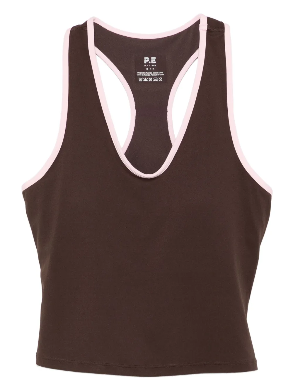 P.E Nation レーサーバック トップ - ブラウン P.E Nation レーサーバック トップ - ブラウン