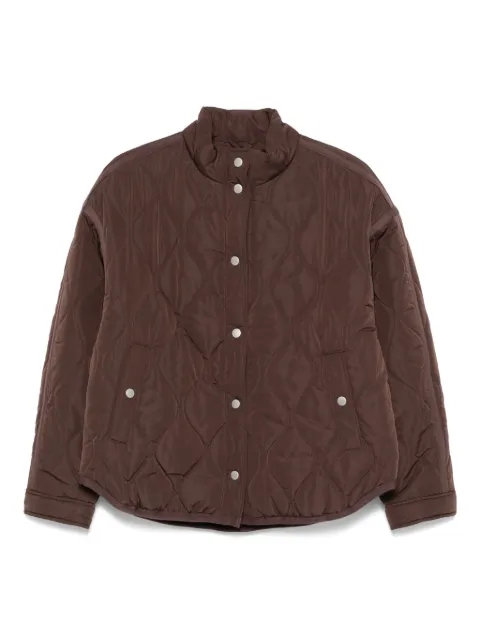 P.E Nation chamarra capitonada con cuello alto