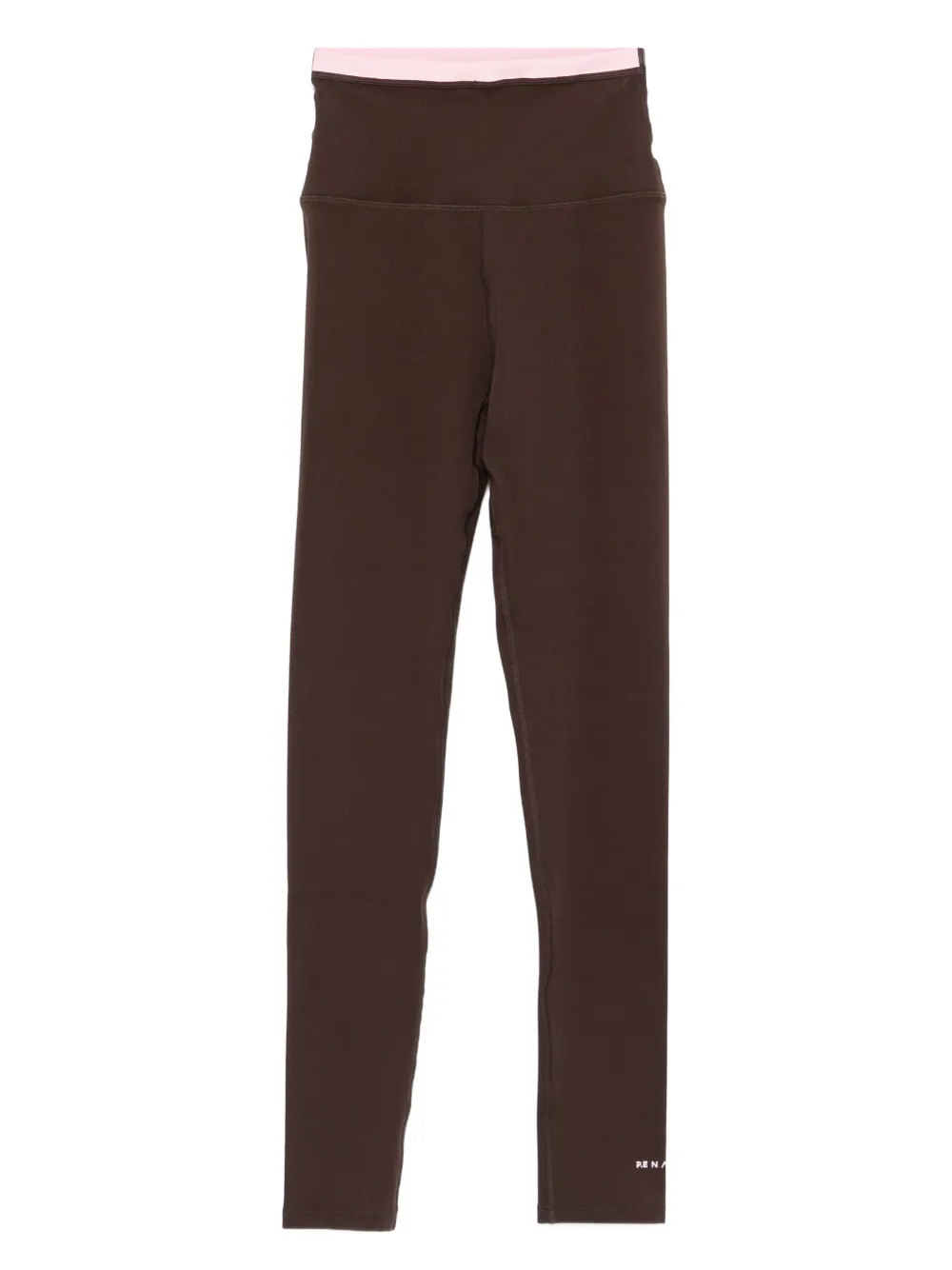 P.e Nation Leggings In Voller Länge Mit Hohem Bund In Brown