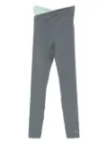 P.E Nation crossover-waistband leggings - Grey