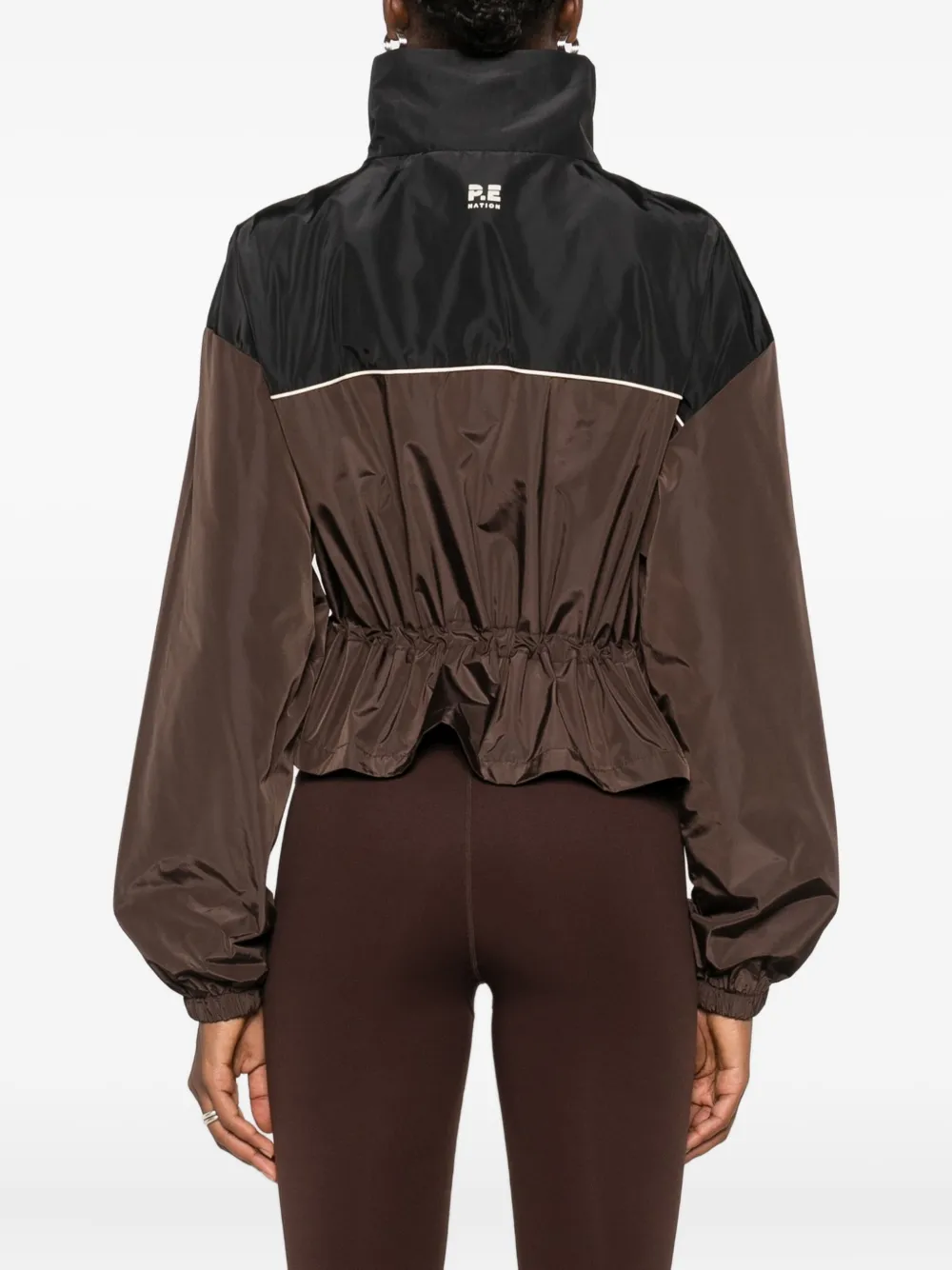 P.e Nation Pocket-detail Zip-front Jacket In Brown