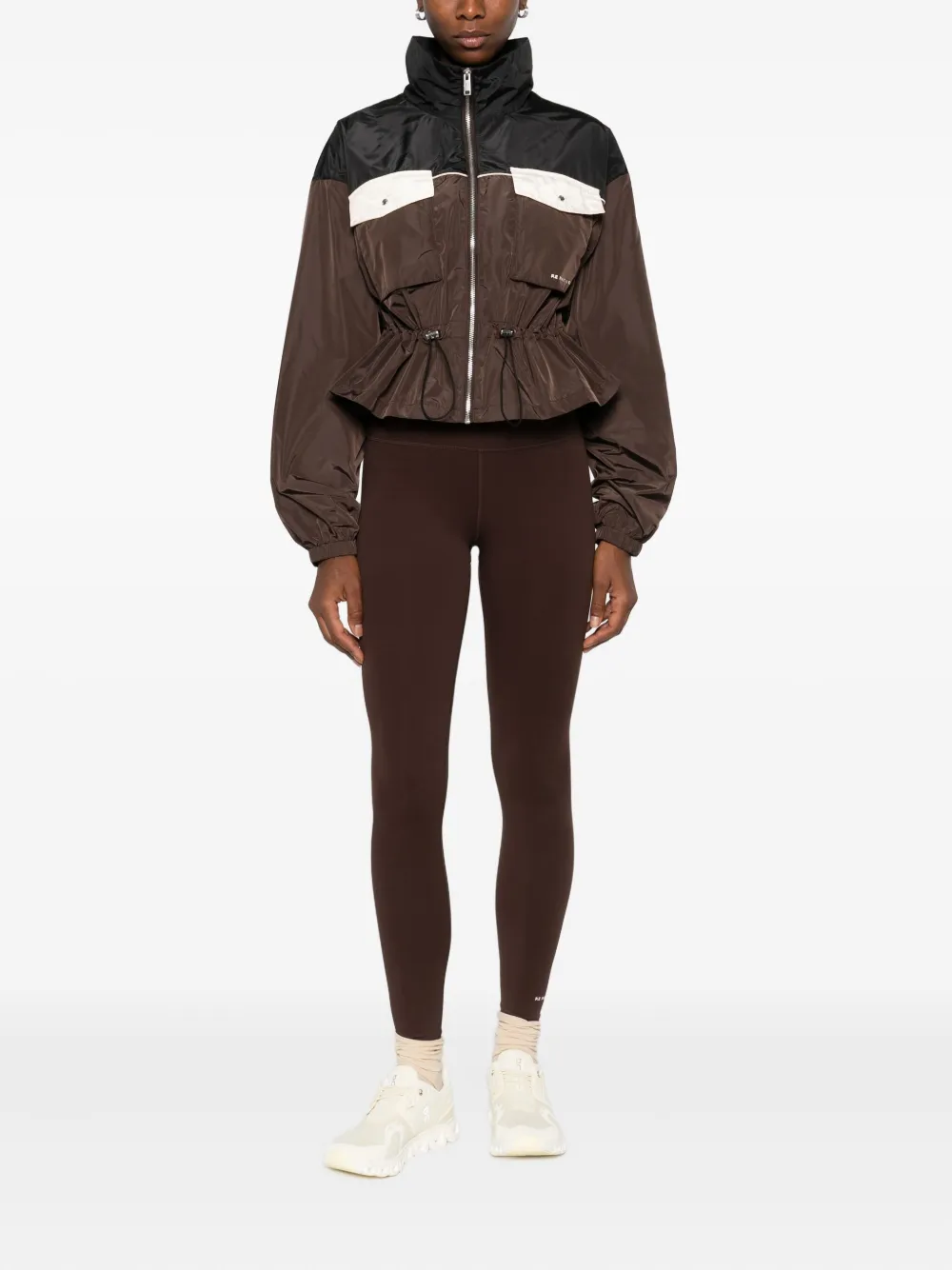 P.E Nation Jack met ritsdetail - Bruin