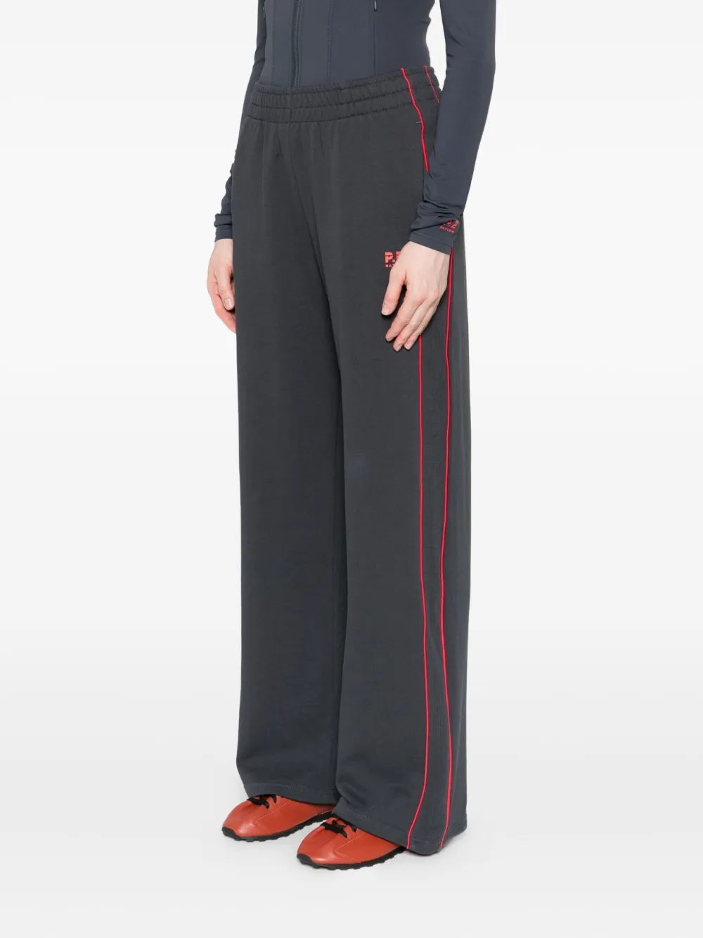 P.e Nation Vita Side-stripe Track Pants In Blue