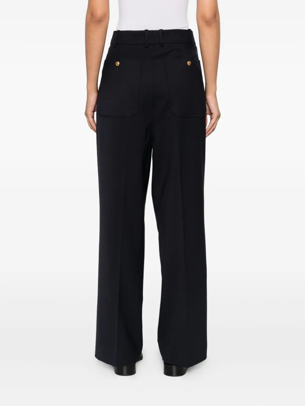P.A.R.O.S.H. pleated pocket-detail trousers Blauw