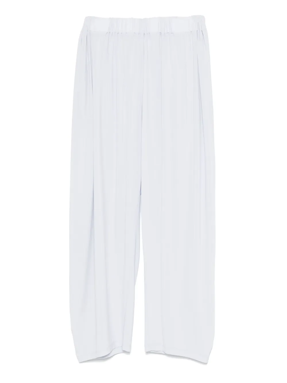 Issey Miyake elasticated-waist trousers Blauw