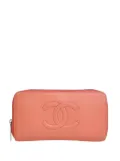 CHANEL Pre-Owned 2012-2013 CC Caviar Zip Around Wallet long wallets - Orange