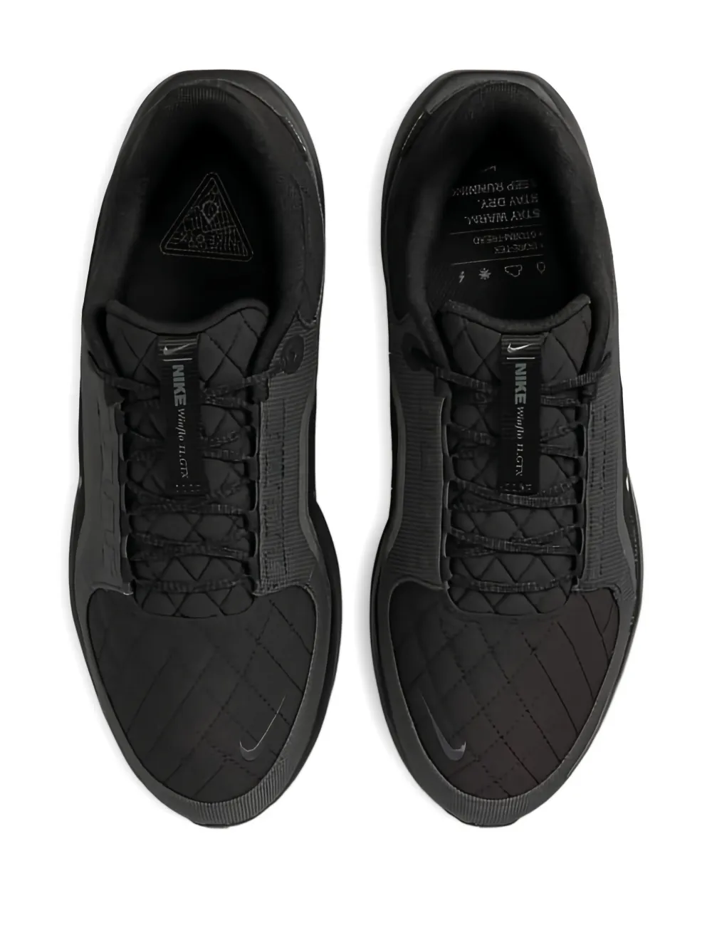 Nike Air Winflo 11 quilted-panel sneakers Black