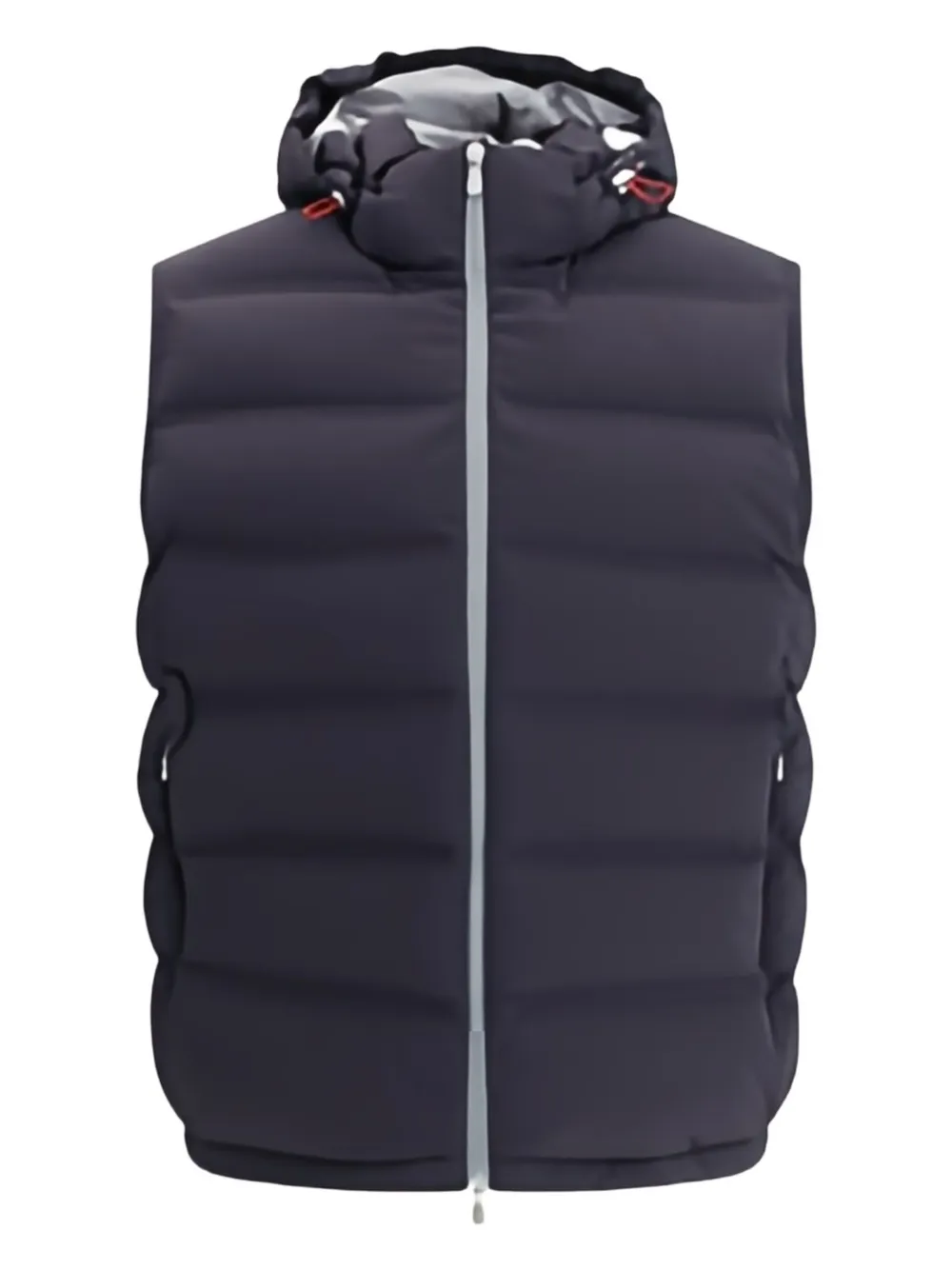 Brunello Cucinelli hooded quilted gilet Blauw