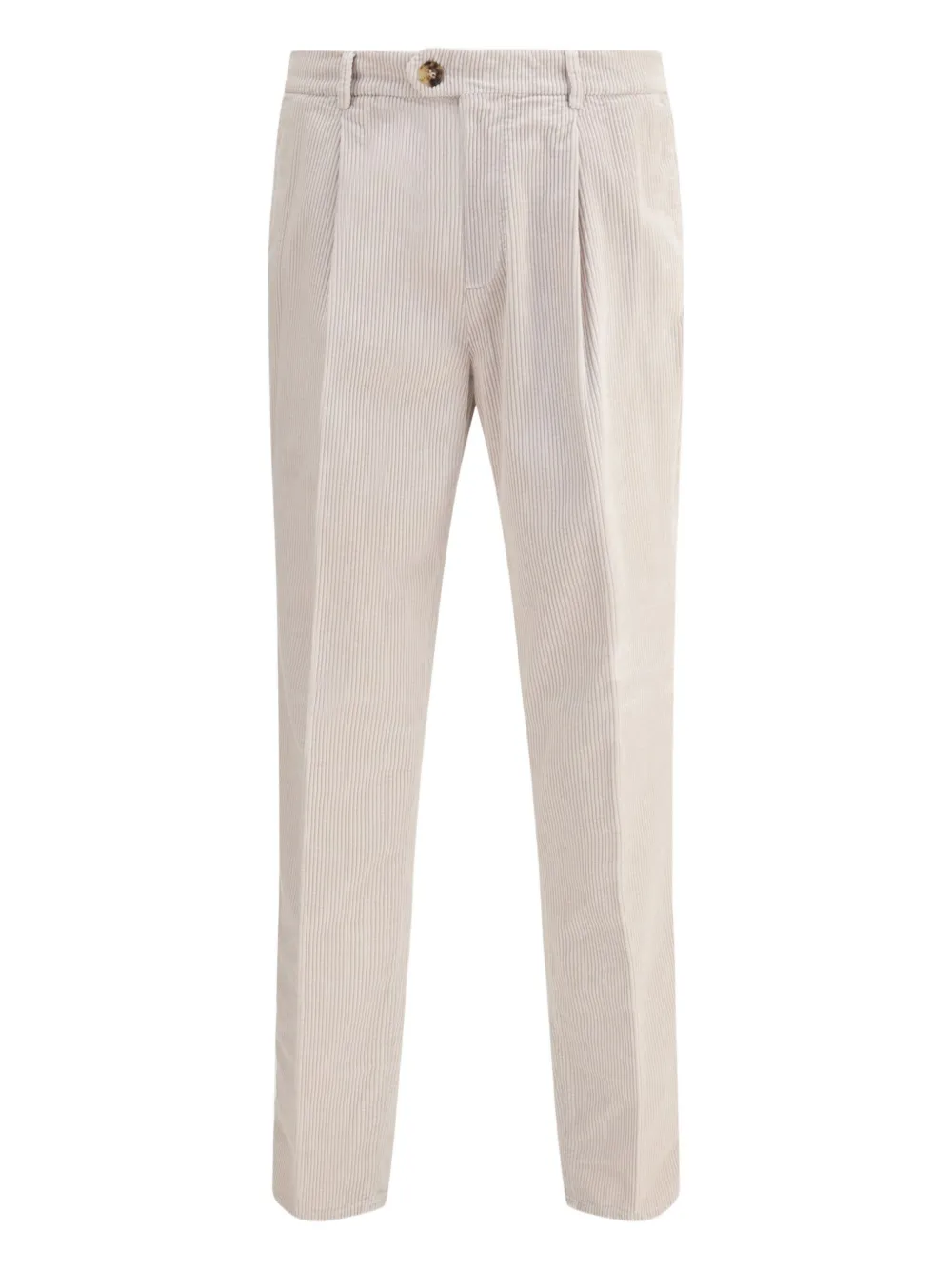 Brunello Cucinelli Ribfluwelen plooibroek Beige