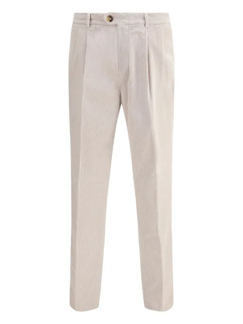 Brunello Cucinelli pantalones de pana con pinzas