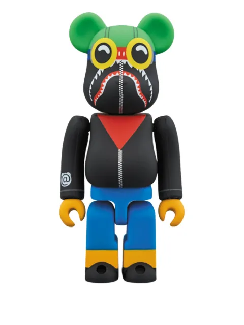 A BATHING APE® Bearbrick x Hebru Brantley Flyboy Shark 400% Bearbrick figurine