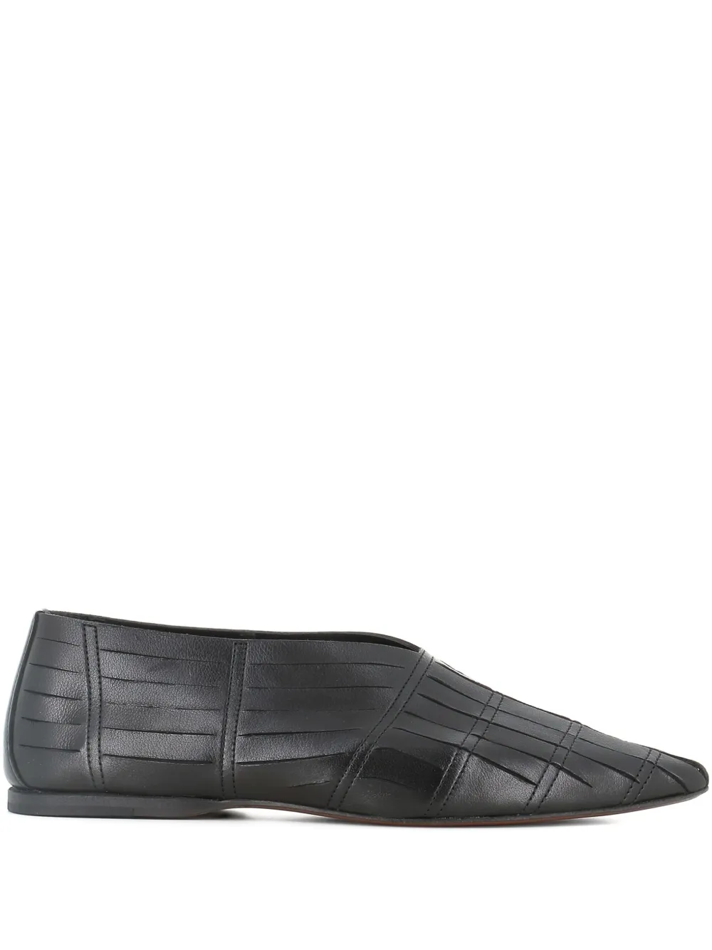 Pantanetti flats de piel | negro | Image 1