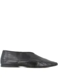 Pantanetti leather ballet flats - Black