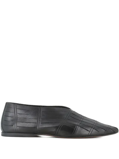 Pantanetti leather ballet flats
